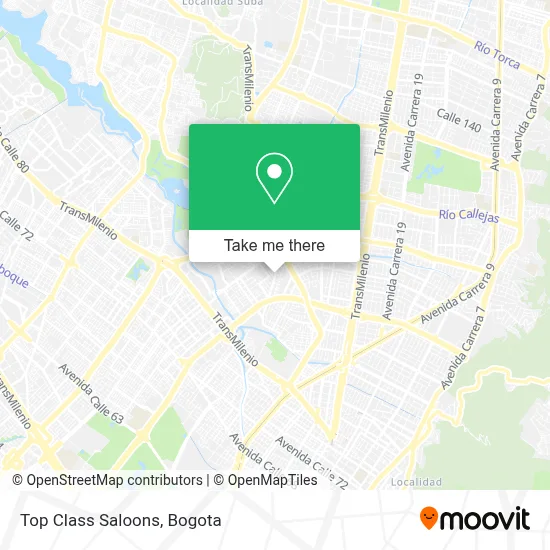Top Class Saloons map