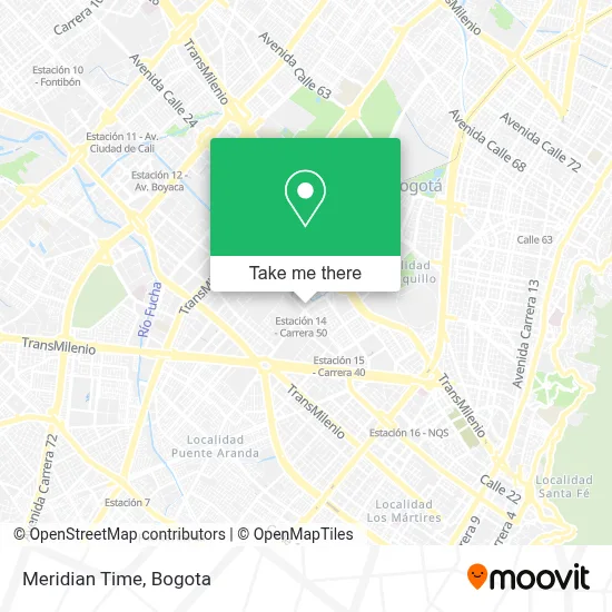 Meridian Time map