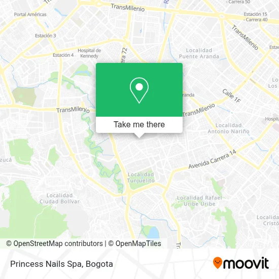 Princess Nails Spa map