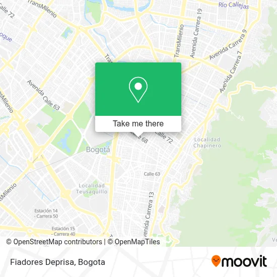 Fiadores Deprisa map
