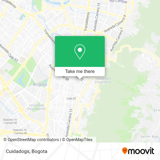 Cuidadogs map