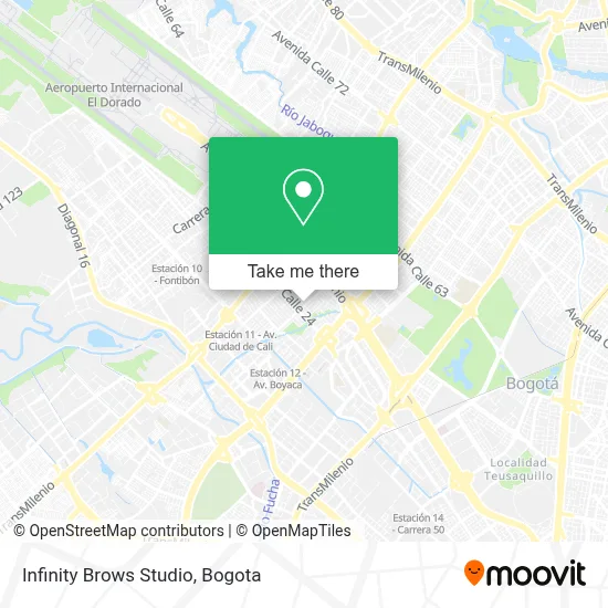 Infinity Brows Studio map
