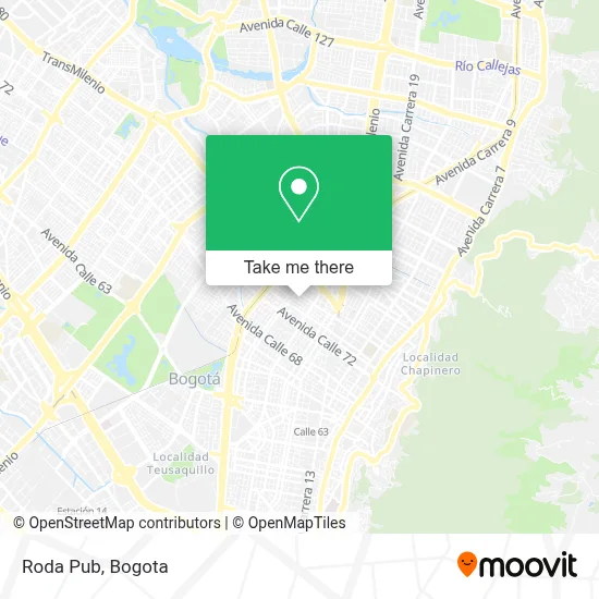Roda Pub map
