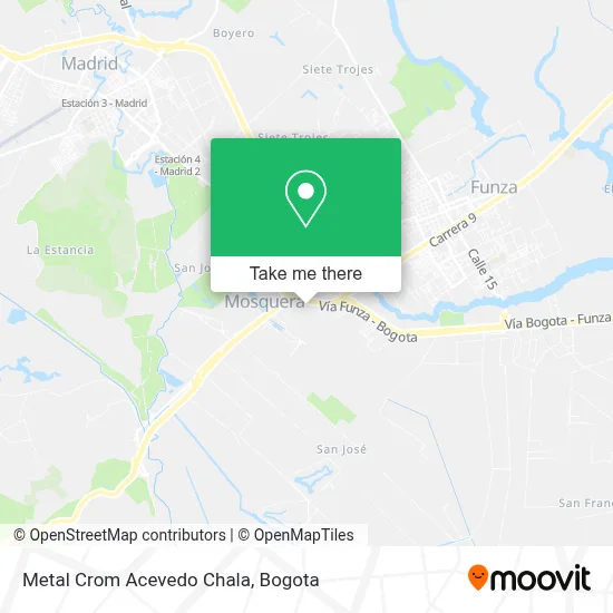 Metal Crom Acevedo Chala map