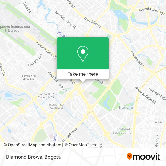 Diamond Brows map