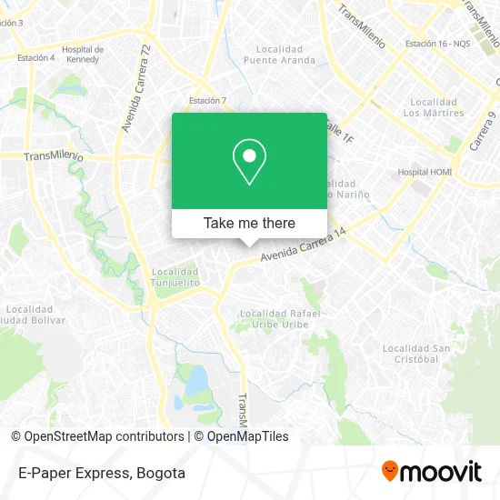 E-Paper Express map