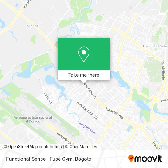 Functional Sense - Fuse Gym map