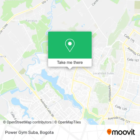 Power Gym Suba map