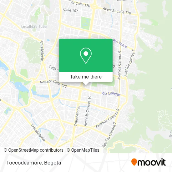 Toccodeamore map