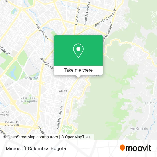 Microsoft Colombia map