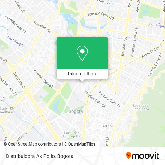 Distribuidora Ak Pollo map