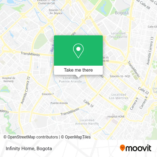 Infinity Home map