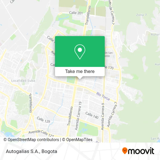 Autogalias S.A. map