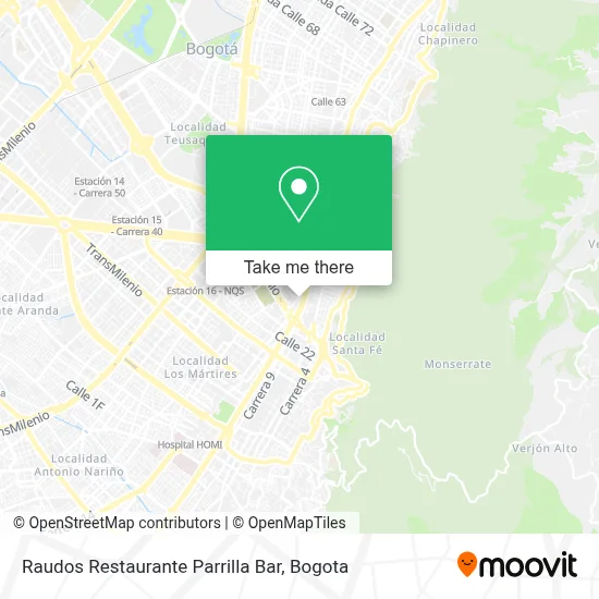 Raudos Restaurante Parrilla Bar map