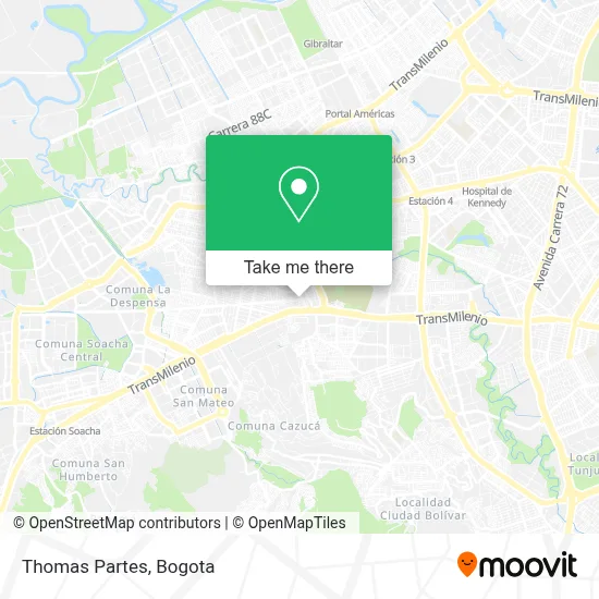 Thomas Partes map