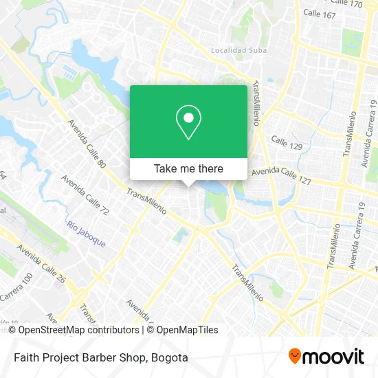 Faith Project Barber Shop map