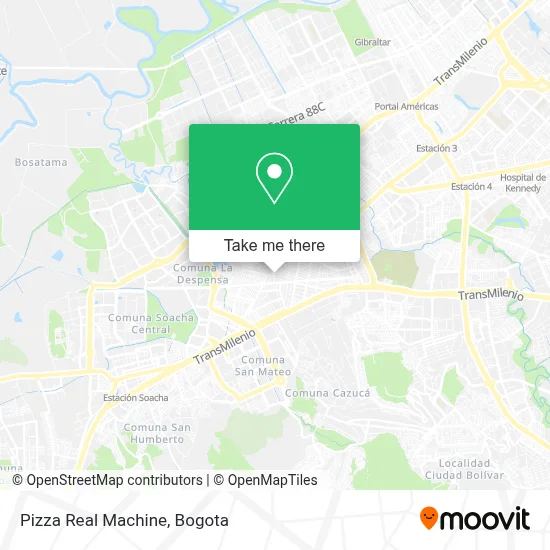 Pizza Real Machine map
