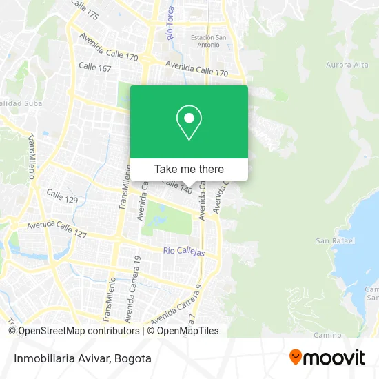 Inmobiliaria Avivar map