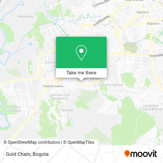 Gold Chain map