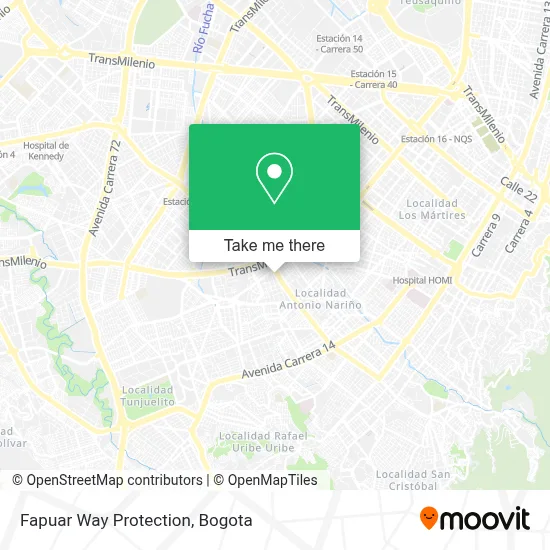Fapuar Way Protection map