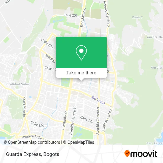Guarda Express map