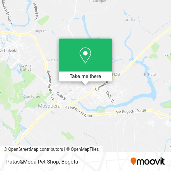 Patas&Moda Pet Shop map