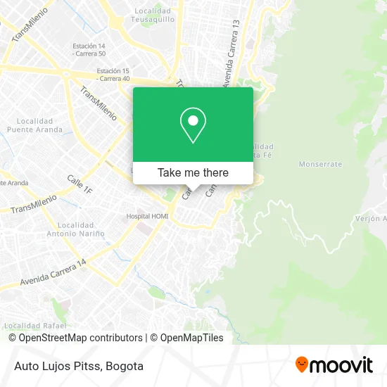 Auto Lujos Pitss map