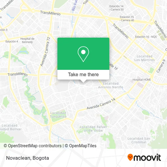 Novaclean map
