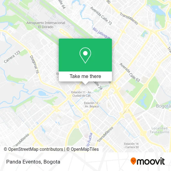 Panda Eventos map