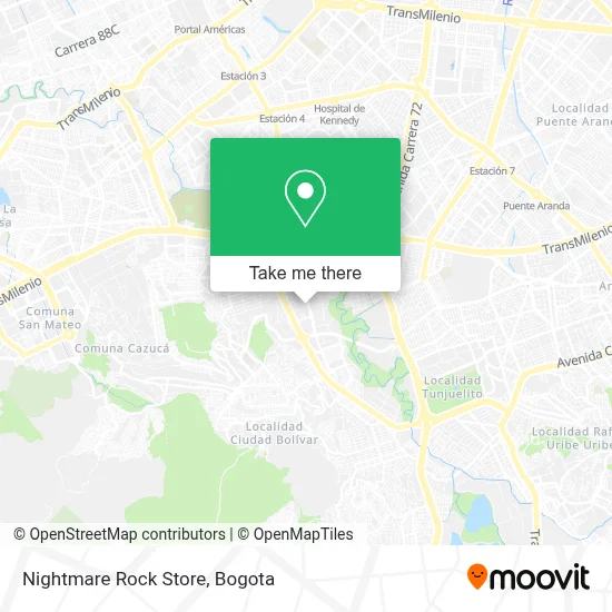 Nightmare Rock Store map