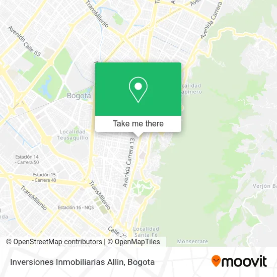 Inversiones Inmobiliarias Allin map