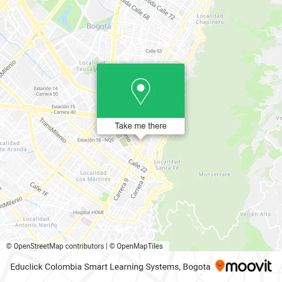 Educlick Colombia Smart Learning Systems map