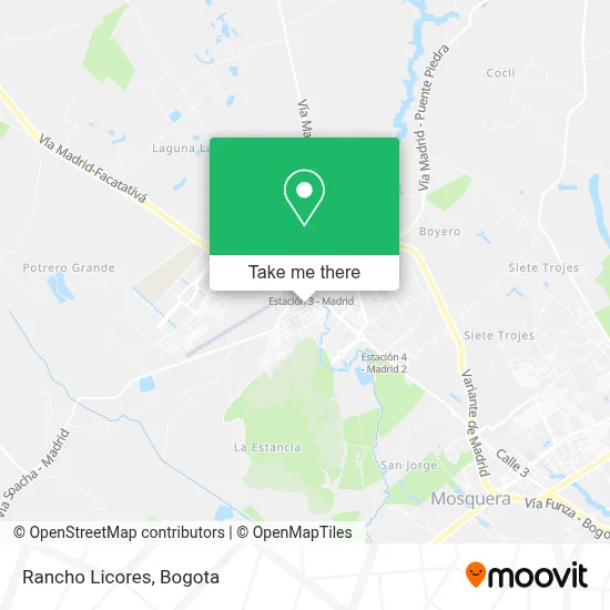 Rancho Licores map