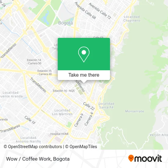 Wow / Coffee Work map
