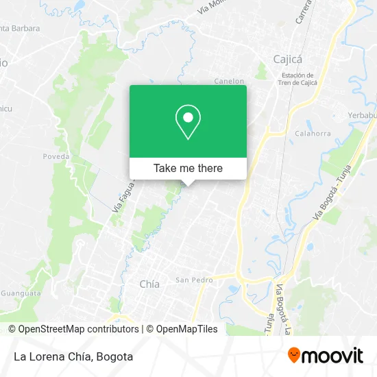 La Lorena Chía map