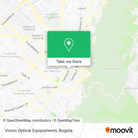 Vision Optical Equipsments map