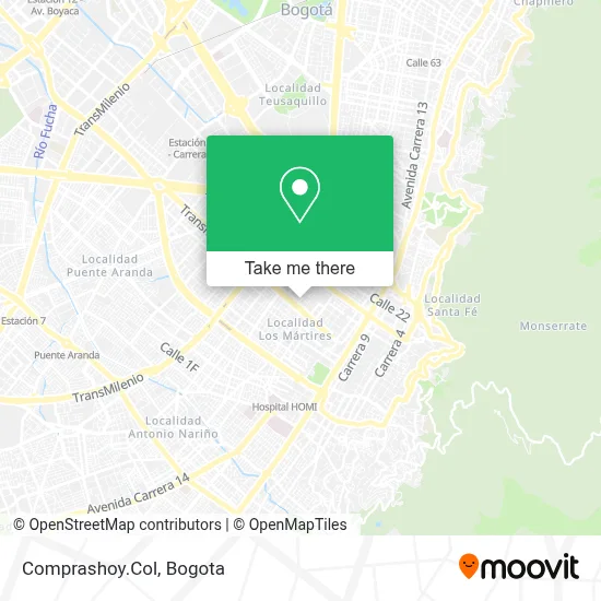 Comprashoy.Col map