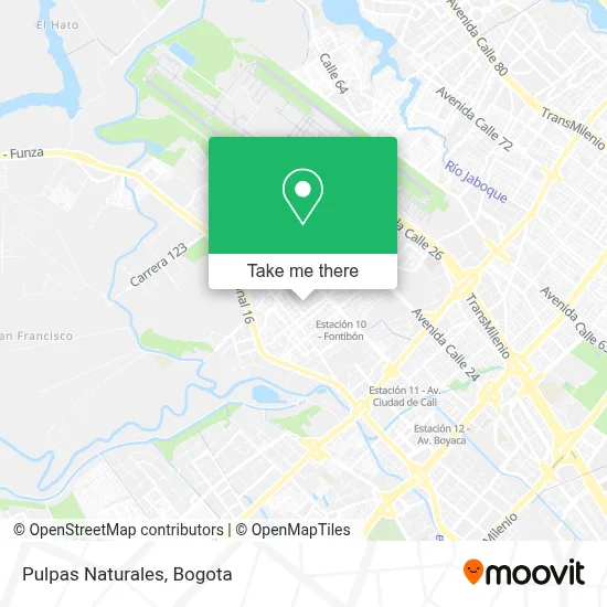 Pulpas Naturales map