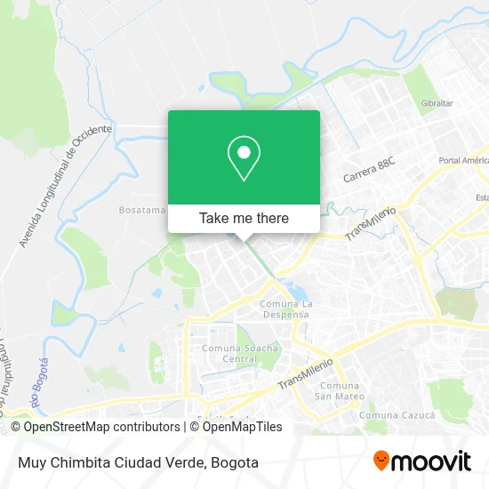 Muy Chimbita Ciudad Verde map