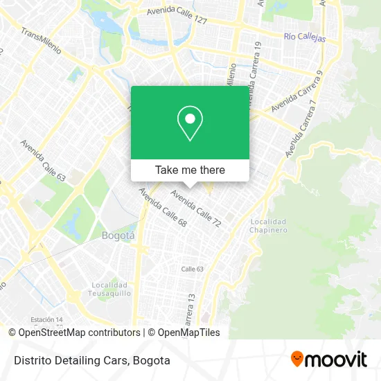 Distrito Detailing Cars map