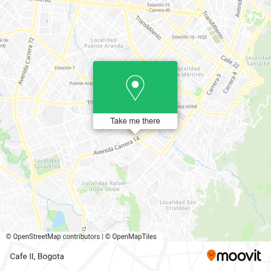 Cafe II map
