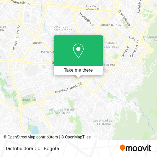 Distribuidora Col map