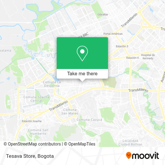 Tesava Store map