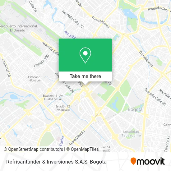 Refrisantander & Inversiones S.A.S map