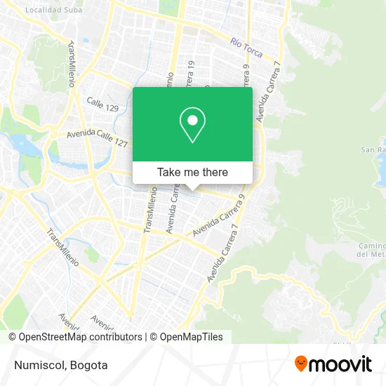 Numiscol map