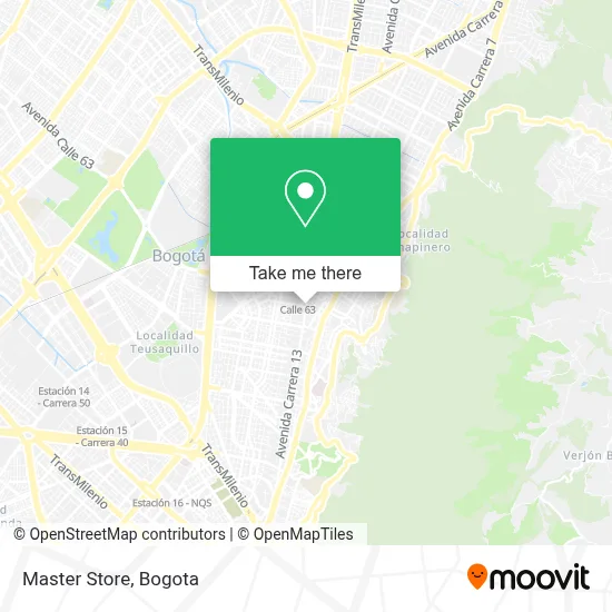 Master Store map