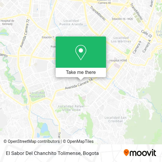 El Sabor Del Chanchito Tolimense map