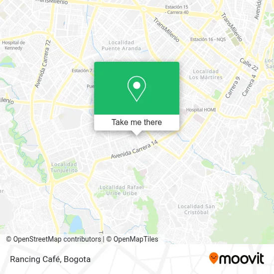Rancing Café map