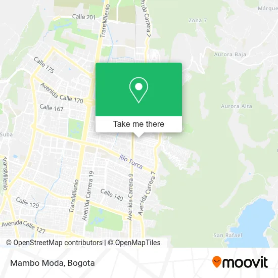 Mambo Moda map
