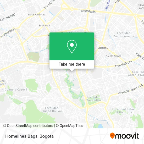 Homelines Bags map